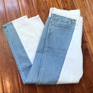 Levi’s two tone jeans